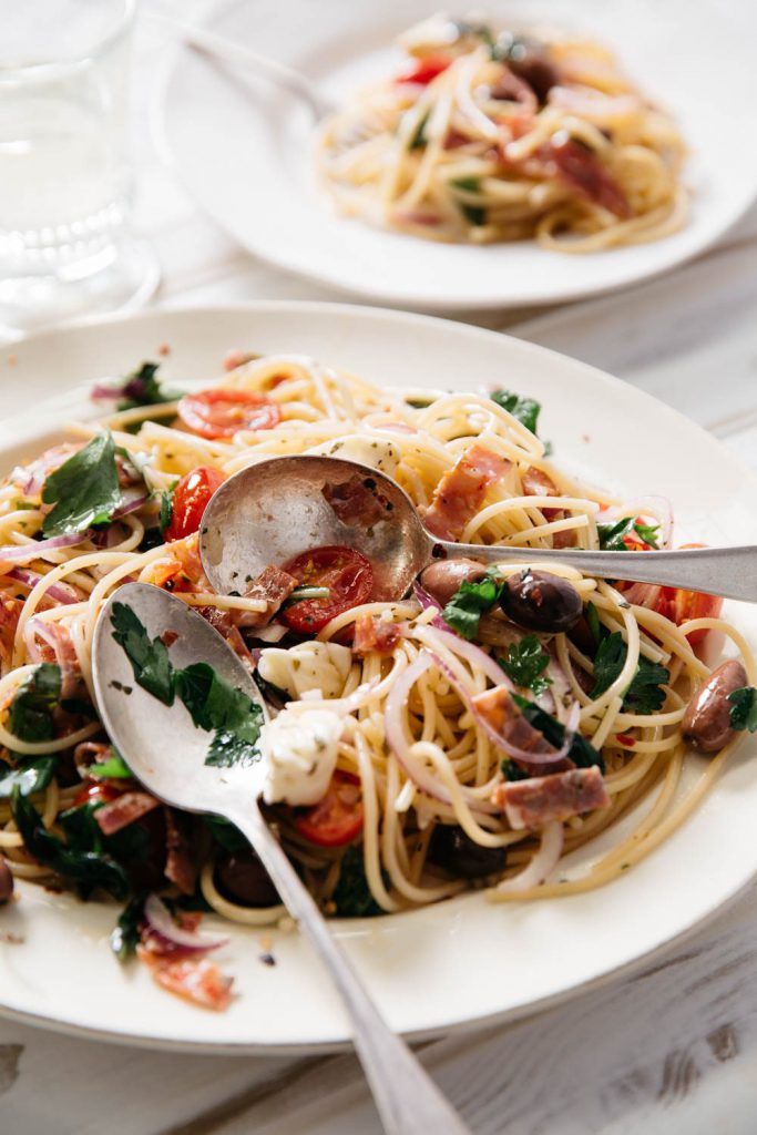 Spaghetti de légumes à la pizzaïola